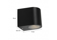 Outdoor Wall Lamp 10 Black