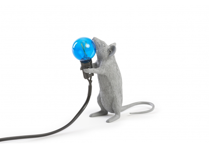 Standing Mouse Grey - Table Lamp