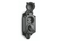 Surface mounted Bakelite socket with switch THPG